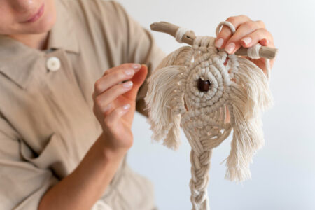 aniołki z makramy jak zrobić